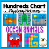 Ocean Animals Hundreds Chart Mystery Pictures