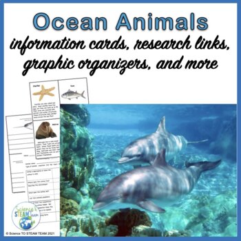 Ocean Animals Information Cards and Research Project by Science and STEAM  Team