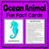 Ocean Animal Fun Fact Cards (informational text)