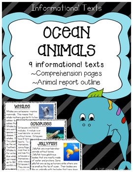 Preview of Ocean Animals Informational Texts
