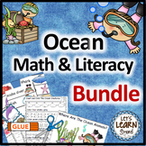 Ocean Animals Math & Literacy Bundle, Emergent Reader, Mat