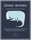 "Ocean Animals" Math and Literacy Unit - Aligned with Comm