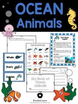 Preview of Ocean Animals Inquiry Unit Primary