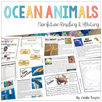 Preview of Ocean Animals Nonfiction Reading Passages and Lessons
