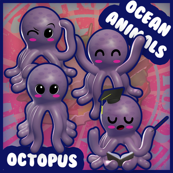 Preview of Ocean Animals: Octopus