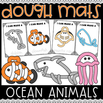 Ocean Animals Play Dough Mats - Heart and Soul Homeschooling