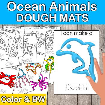 Ocean Animals Play Dough Mats - Heart and Soul Homeschooling
