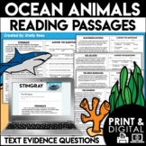 Ocean Animals Reading Passages | Nonfiction Reading Compre