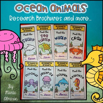 Preview of Ocean Animals Report Brochures
