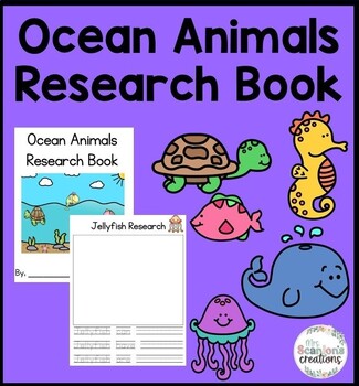 Preview of Ocean Animals Research Book