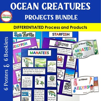 Preview of Ocean Animals Research Project BUNDLE