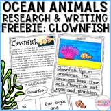 Ocean Animals Research and Writing FREEBIE