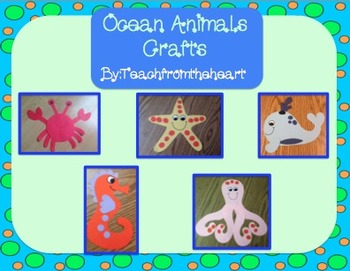 Preview of Ocean Animals/ Sea Animals (Crafts only)