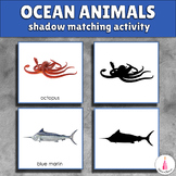 Ocean Animals Visual Discrimination Activity - Shadow Matching