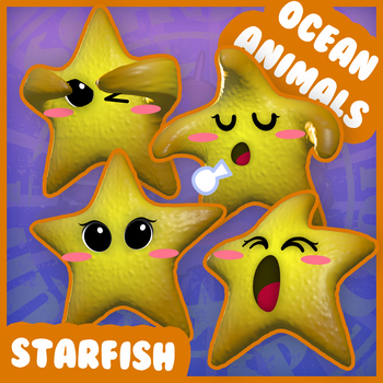 Preview of Ocean Animals: Starfish