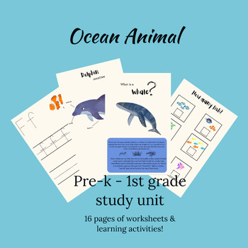 Preview of Ocean Animals Study Unit