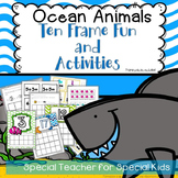 Ocean Animals Ten Frame Fun Activities and Printables