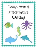 Ocean Animals Writing