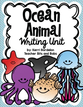 Preview of Ocean Animals Writing Unit!