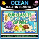 Ocean Back To School Bulletin Board & Name Tags | Classroom Decor