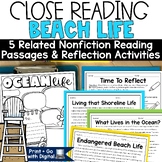 Ocean Animals Reading Comprehension Passage Summer School 