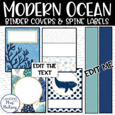 Ocean Binder Covers and Spine Labels