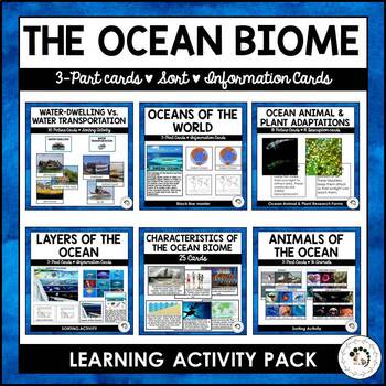 Preview of Ocean Biome Bundle Characteristics Animal Plant Adaptations Layers