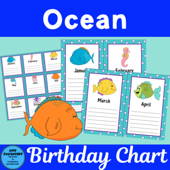 Birthday Chart For Teachers
