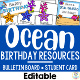 Ocean Birthday Chart Display Bulletin Board | Back to Scho