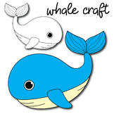 Ocean Blue Whale Craft | Ocean Animals, Sea Creatures, Sum