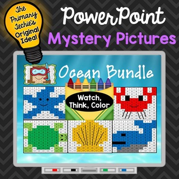 Preview of Ocean Bundle Watch, Think, Color Games