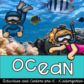 Preview of Ocean Pack of Centers, activities, research, crafts for pre-k & kindergarten