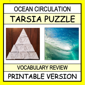 Preview of Ocean Circulation TARSIA Puzzle | Print, Cut & Ready to Go