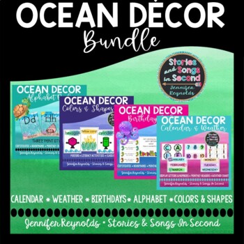 Preview of Ocean Classroom Decor BUNDLE