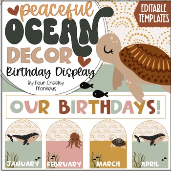 Ocean theme birthday board