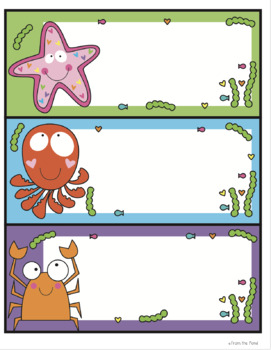 Ocean Classroom Decor Theme Pack - Editable Templates by From the Pond