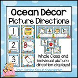 Ocean Classroom Decor Visual Directions