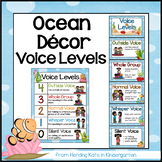 Ocean Classroom Decor Voice Levels Chart