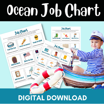 Preview of Ocean Classroom Job Chart