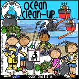 Ocean Clean-Up Clip Art Set