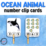 Ocean Clip Cards for Math Centers