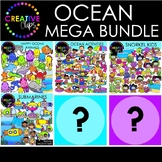 Ocean Clipart Surprise Mega Bundle {Ocean Animals and Ocea