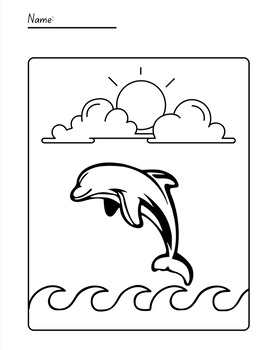 Preview of Ocean Coloring Pages- Free