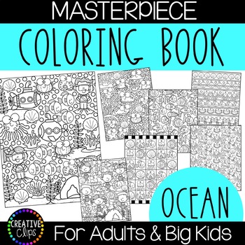 Download Ocean Coloring Pages Masterpieces Made By Creative Clips Tpt