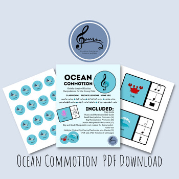 Preview of Ocean Commotion Rhythm Manipulatives
