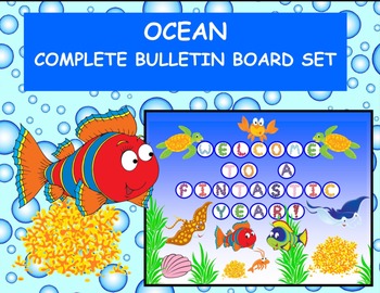 Preview of Ocean Complete Bulletin Board Set