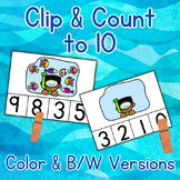 Ocean Count & Clip to 10 Math Center