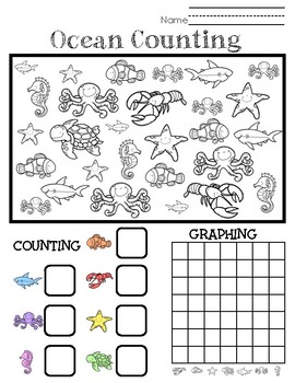 Ocean Counting and Graphing by Learning Fun for early elementary