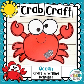 Preview of Crab | Summer | Ocean Craft | Writing Activities