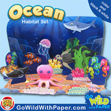 Ocean Craft Activity | Ocean Habitat Diorama | Paper Model